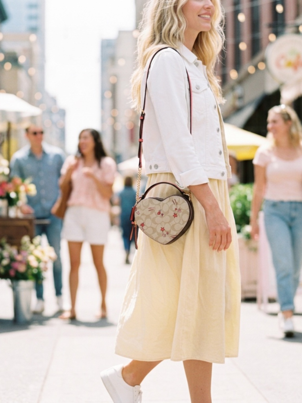 Coach Heart Crossbody Bag in Signature Print